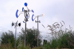 wind sculpture. sculpture éolienne. Mobile paysager